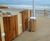 Shoreline SL054 - dome-top metal and timber circular litter bin (120L) 1