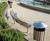 Shoreline SL054 - dome-top metal and timber circular litter bin (120L) 2