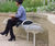 Centerline CL008 curved steel bench 0