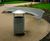 Centerline CL054 stainless steel dome-top litter bin 1