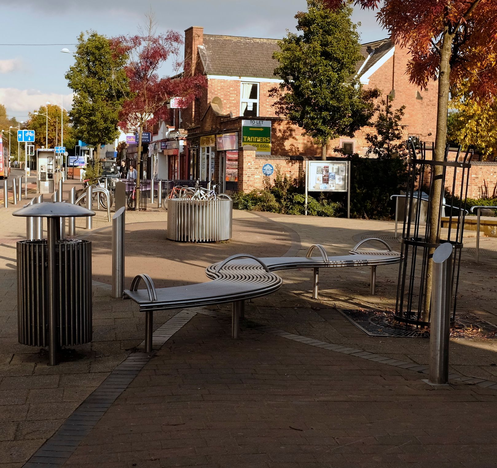 Centerline coordinated street furniture Beeston Tram Benchmark
