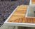 Campus aluminium-framed bench with timber slats 1