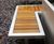Campus aluminium-framed bench with timber slats 2