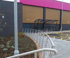 Railings and benching for Wednesbury leisure centre