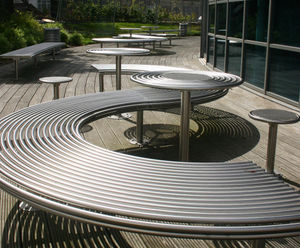 Co-ordinated outdoor furniture - Rooks Heath College