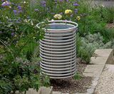 Centerline CL050 - stainless steel open-top outdoor litter bin (80L) - on this page