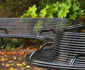 Curved street furniture for Alexandra Park, Windsor