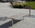 Shoreline SL005 contemporary steel and timber bench 1