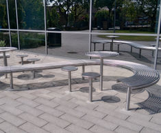 Bespoke outdoor furniture for St Mary's College, Hull