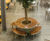 Bespoke steel and hardwood tree seats for café bar 2