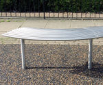 Baseline BL007 curved stainless steel benches