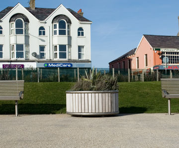 Shoreline SLPL contemporary circular planters