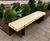 Exeter EX005L Bench - timber and aluminium outdoor contemporary bench 1