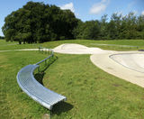 Curved seat for skate park refurbishment - on this page