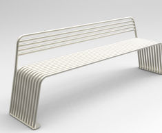 Baseline BL004 - contemporary steel outdoor seat for public spaces