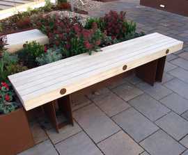 Exeter benches for rooftop garden in central London