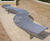CL007 Bench - wave form curved steel outdoor bench 0