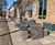 Baseline BL026 - contemporary metal picnic table and bench set 2