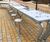 Stainless steel bar stools for outdoor cooking area 2