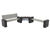 Plaza - contemporary modular steel / stainless steel and granite seating 0