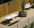 Shoreline SL025 - stainless steel and wood picnic table and bench set 2