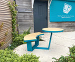 Seven Mini - steel and timber 2-seater picnic table and bench set