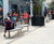 CL007 Bench - wave form curved steel outdoor bench 1