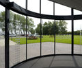 Curved automatic sliding doors