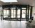 Automatic revolving door provides access for hospital 1