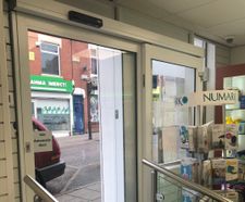 Accessible entrance for community chemist