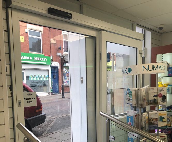 Accessible entrance for community chemist