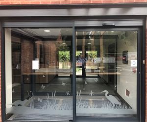 Welcoming nature-themed entrance to new wildlife centre