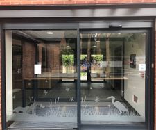 Welcoming nature-themed entrance to new wildlife centre