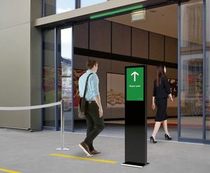New hygienic pedestrian traffic control door system
