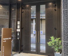 Automatic swing doors for hi-end apartment building