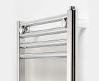 ULTRAHEAT Chelmsford straight towel rail in white