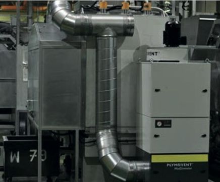 Oil mist extraction, ball bearing manufacturing process