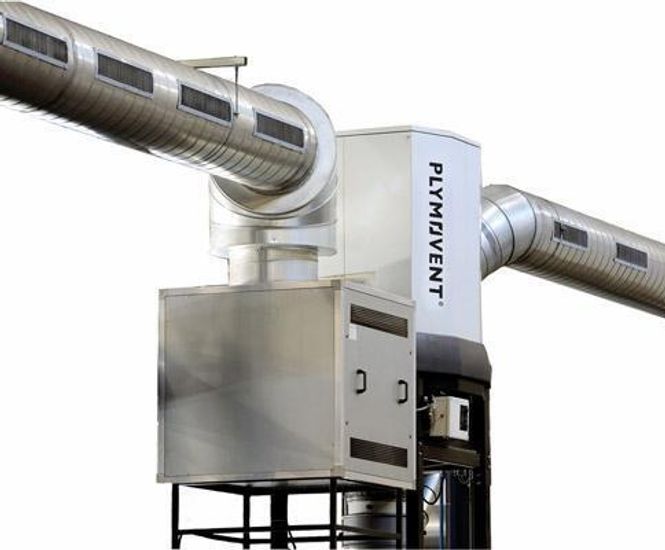 PushPull ventilation system welding and cutting fumes Plymovent
