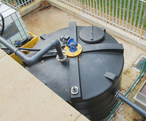 pH balancing tank and wastewater monitoring for brewery