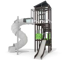 Skyline Tower - tall playground tower with slides