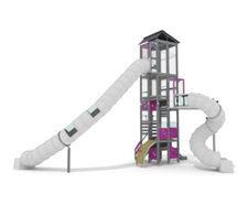Skyline City - tall multi-play activity tower - 36 users