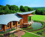 Double standing seam roofing - Dorothy House Hospice