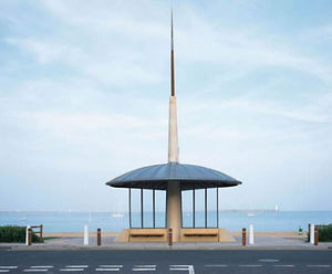 Zinc roof cladding for seaside shelters - Dover
