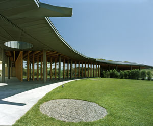 RHEINZINK double seam standing roof for wine producer