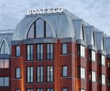 Angled standing seam roof for luxury waterfront hotel - on this page