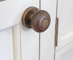 Co-ordinated wooden door furniture for listed building