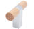 Arbor Pull Handle with Roses - natural oak satin nickel door handle 6