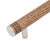 Arbor Pull Handle with Roses - natural oak satin nickel door handle 3