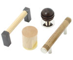 Arbor Range - made-to-order wood and brass cabinet handles
