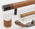 Arbor Pull Handle with Roses - natural oak satin nickel door handle 7